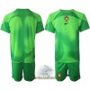 Officiële Voetbalshirt + Korte Broek Doelman Portugal Thuis WK 2022 - Kids